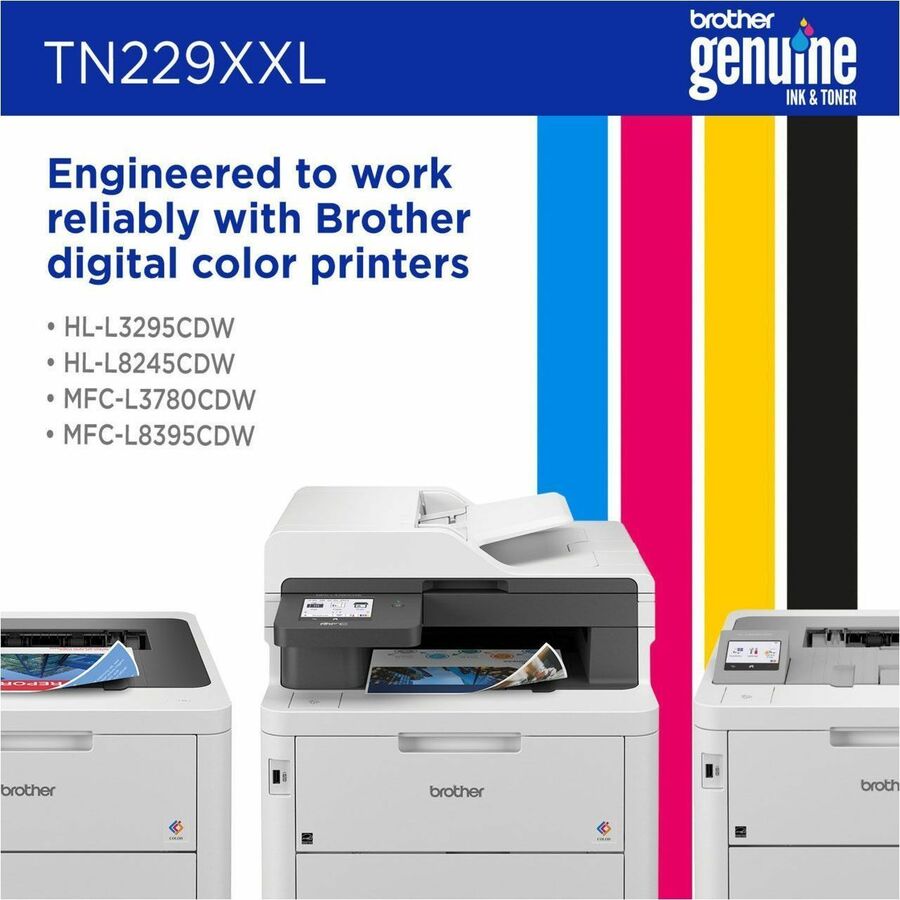 Brother Super High Yield Magenta Laser Toner Cartridge, 4000 Pages, 1 Each