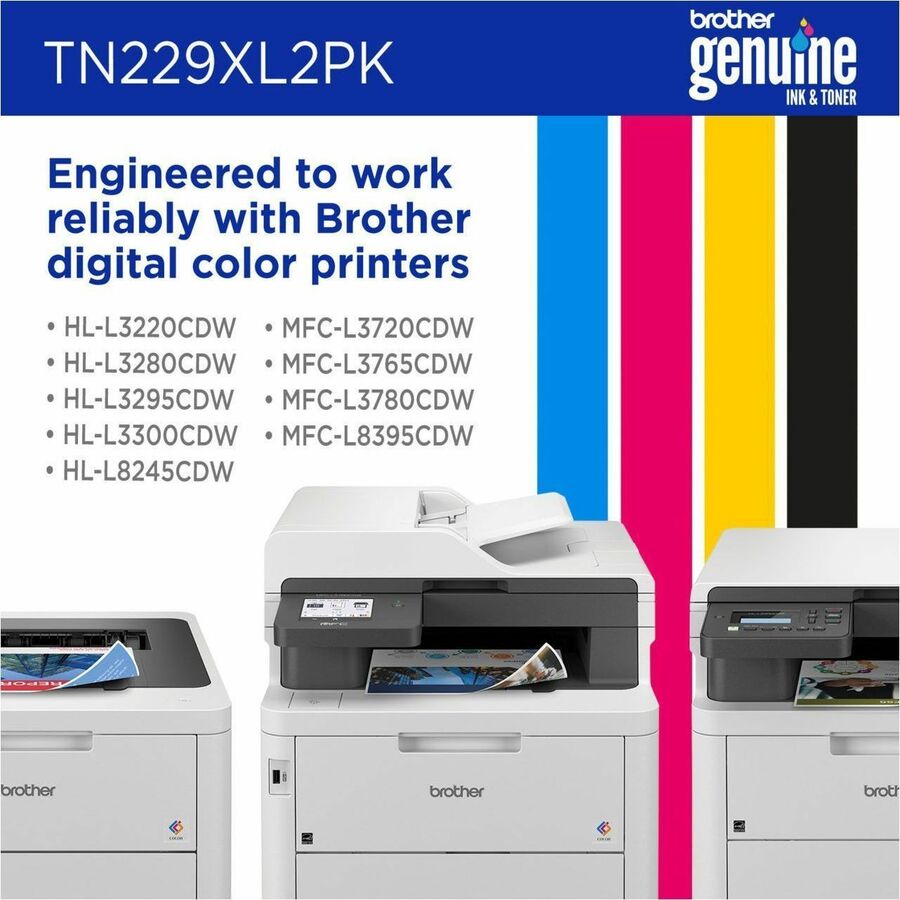 Brother High Yield Black Laser Toner Cartridge Twin-Pack, 2/Pack, 3000 Pages Each
