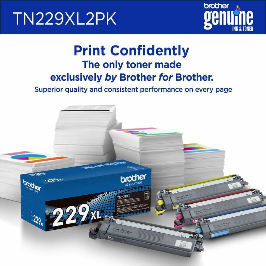 Brother High Yield Black Laser Toner Cartridge Twin-Pack, 2/Pack, 3000 Pages Each