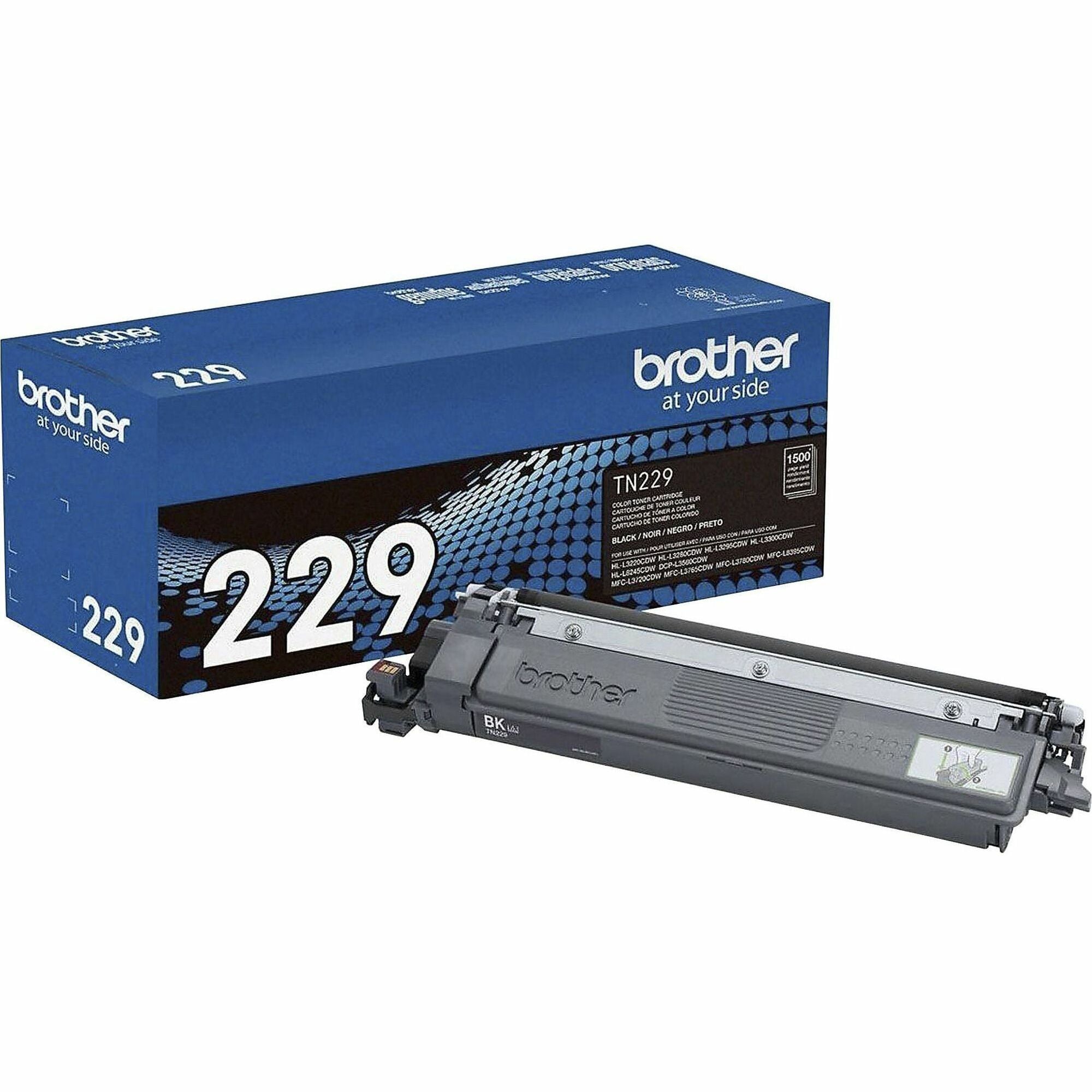 Brother Original Standard Yield Black Laser Toner Cartridge, 1 Each, 1500 Pages