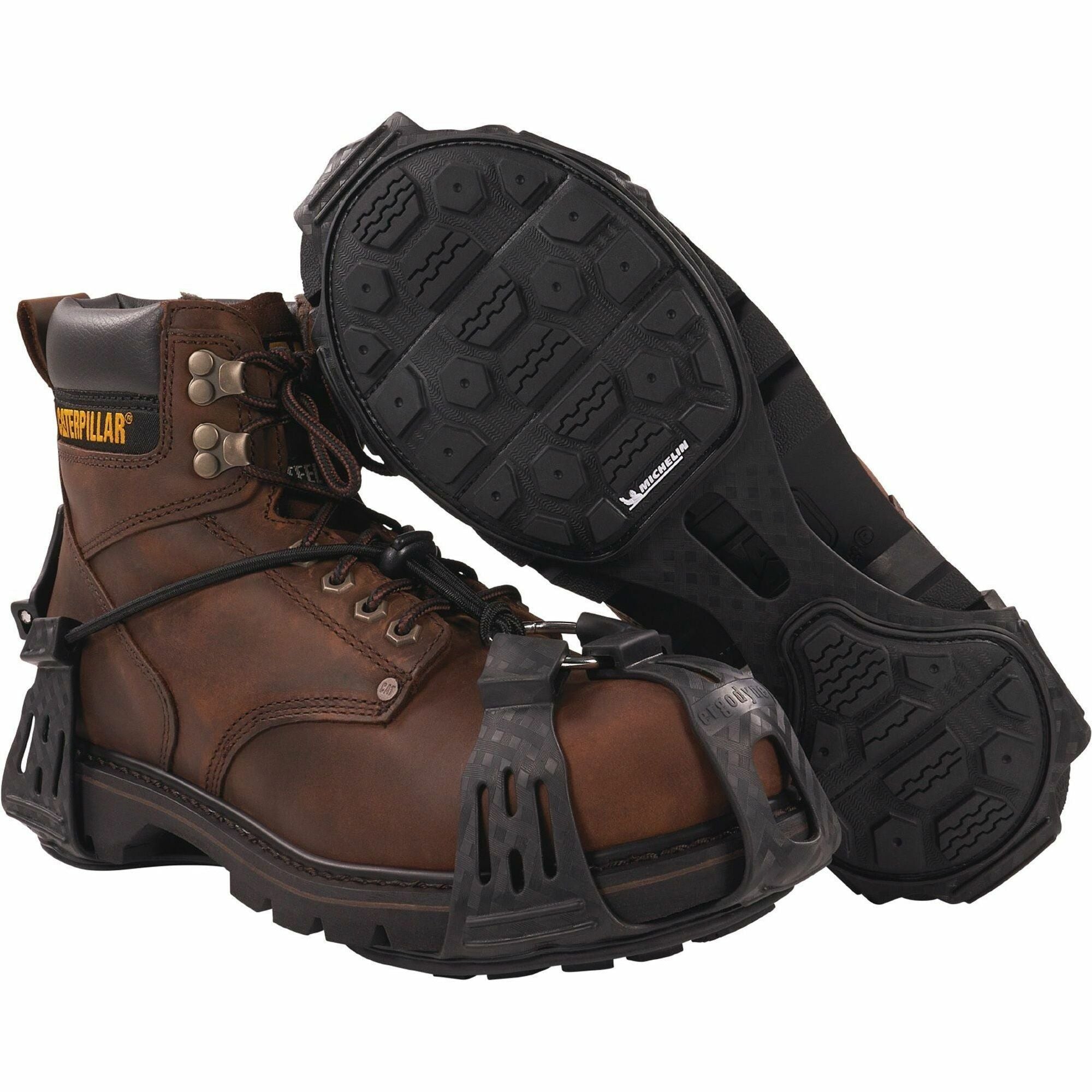 Ergodyne Trex 6325 Spikeless Traction Devices, Small, Black, Rubber, 2 per Pair