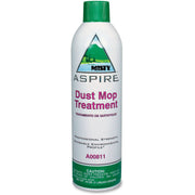 MISTY Aspire Dust Mop Treatment, Aerosol, 16 fl oz, Lemon Citrus Scent, VOC-free, No-wax, Water Based, Non-flammable, Silicon-free, Clear/White, 1 Each