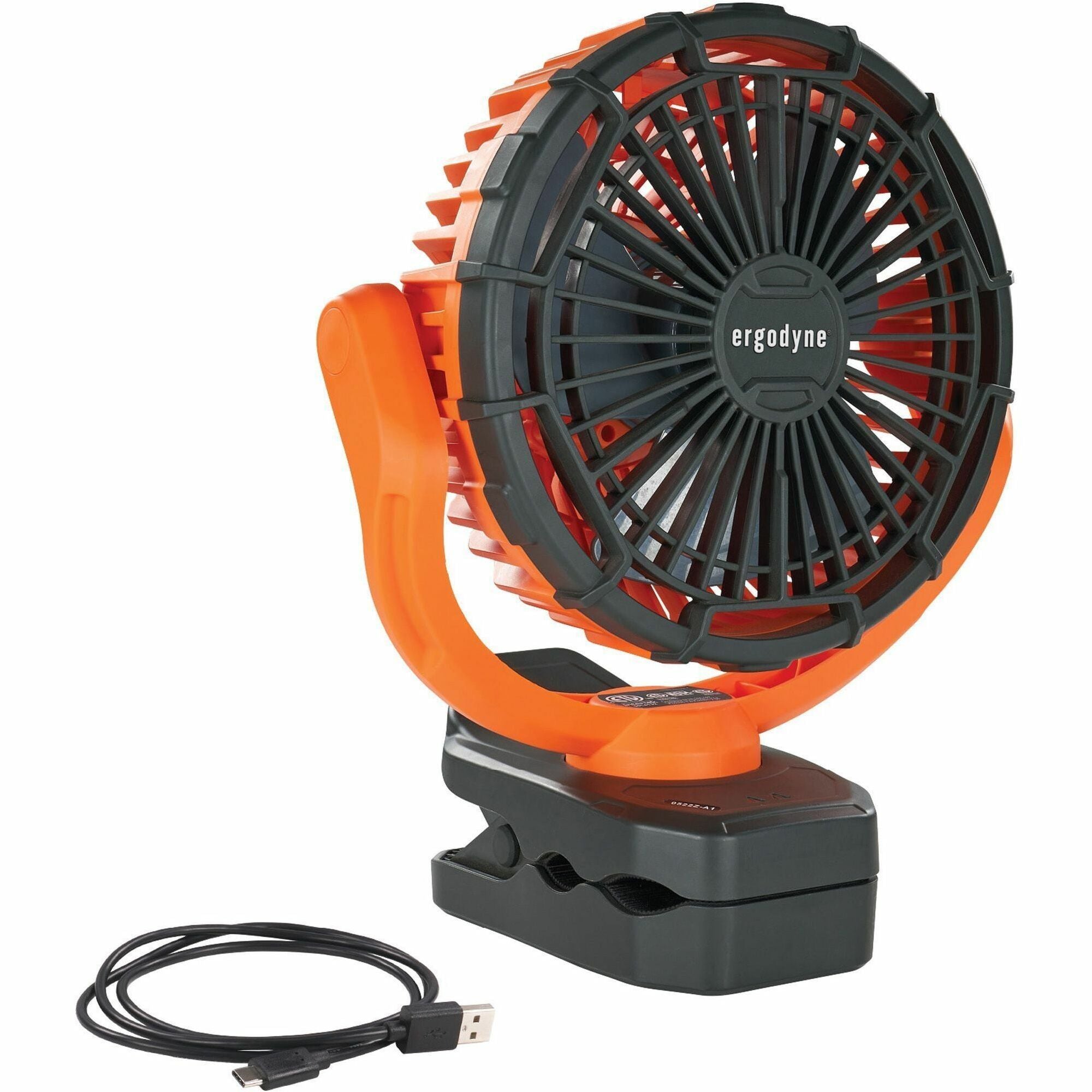 2 Speed - Rechargeable, Rotatable Head, 360&deg; Swivel, Heat Resistant, Quiet Operation, Compact, Lightweight, LED Indicator, Durable, Impact Resistant - 10.4" Width - Orange