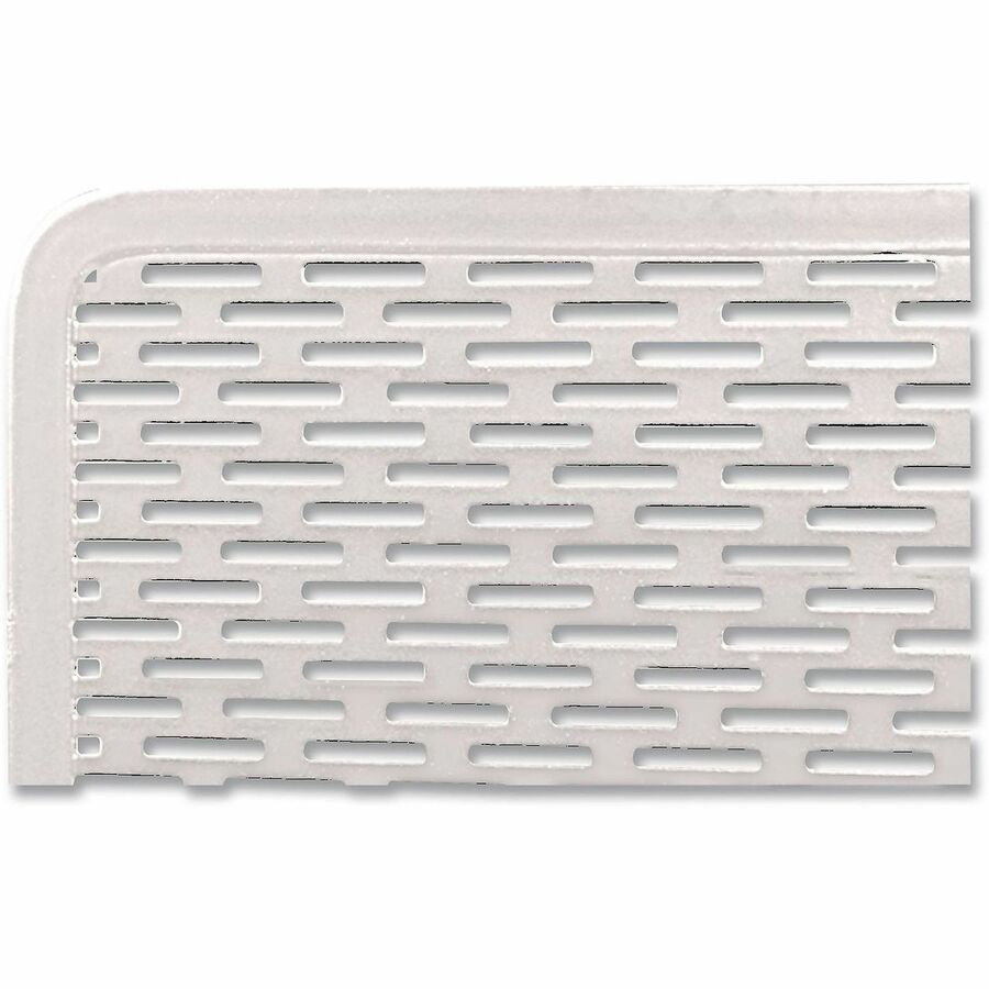 4" Height x 3.5" Width x 3.5" Depth - Metal, Steel - White - Punched Hole, Heavy Duty, Reinforced, Strong, Durable, Rounded Edges - 1 / Each