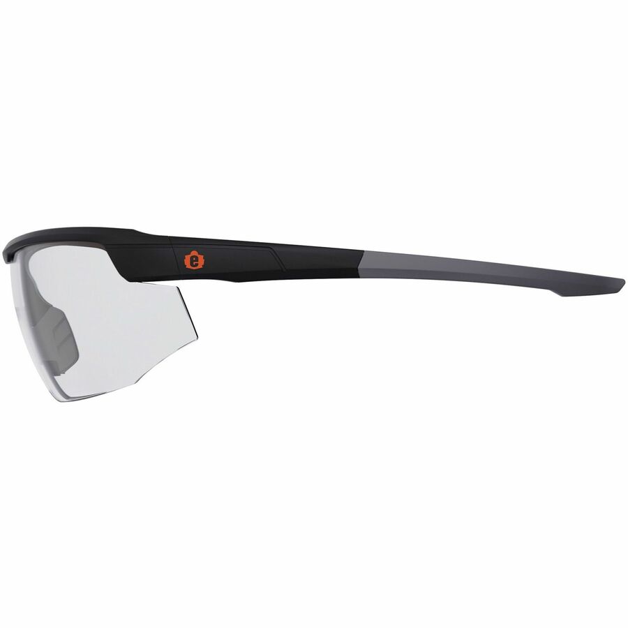 Ergodyne Skullerz SKOLL Anti-Scratch & Enhanced Anti-Fog Safety Glasses, Clear Lens, Matte Black Frame, Lightweight, Non-slip, Impact Resistant, 1 Each