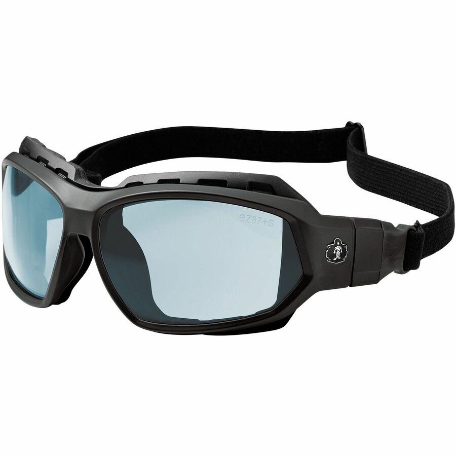 Ergodyne Skullerz LOKI Anti-Fog Safety Spoggles, Matte Black Frame, Translucent Polycarbonate Lens, Elastic Strap, Anti-scratch, Impact Resistant, Flexible, Sweat Resistant, 1 Each
