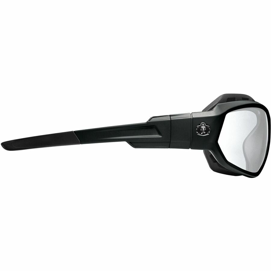 Ergodyne Skullerz LOKI Anti-Fog Safety Spoggles, Clear Lens, Matte Black Frame, Elastic Strap, Anti-scratch, Impact Resistant, Non-slip, Flexible, Sweat Resistant, 1 Each