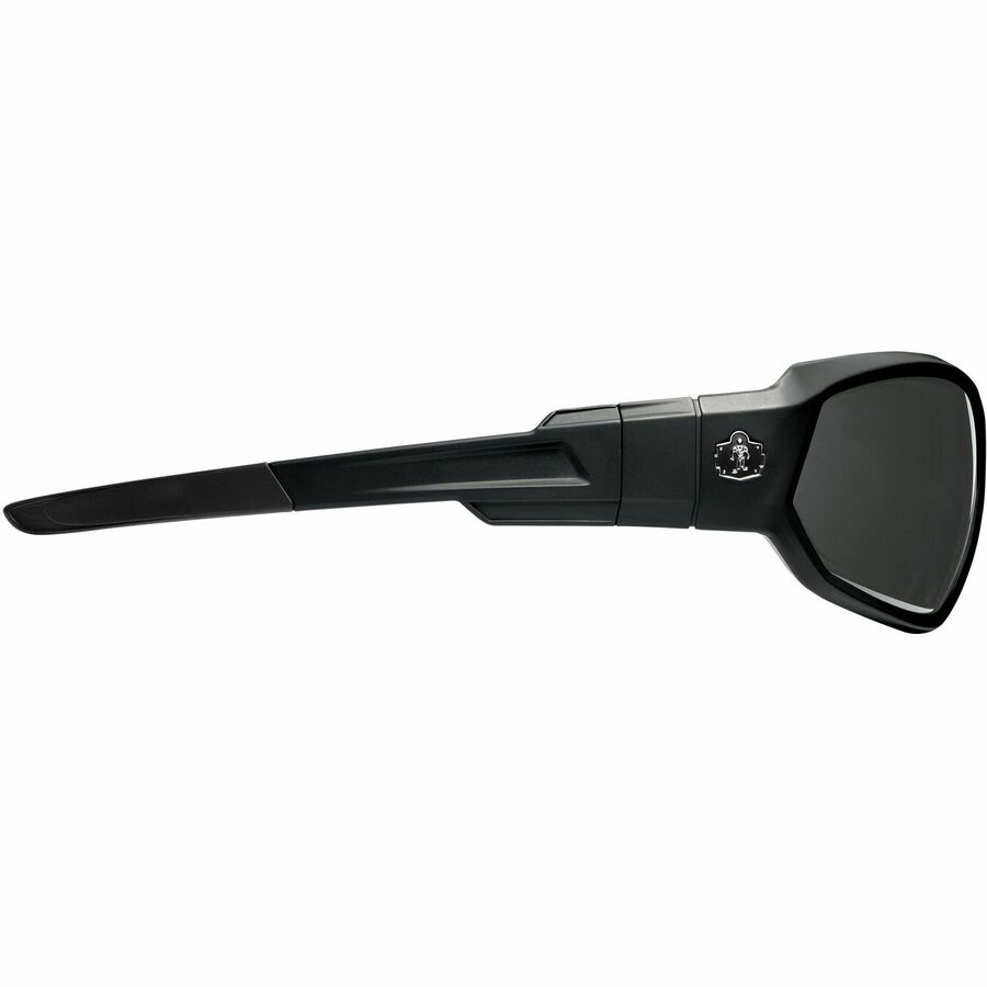 Ergodyne Skullerz LOKI Anti-Fog Safety Spoggles, Smoke Lens, Matte Black Frame, Elastic Strap, Anti-scratch, Impact Resistant, Flexible, Non-slip, Sweat Resistant, 1 Each