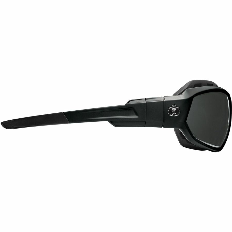 Ergodyne Skullerz LOKI Anti-Fog Safety Spoggles, Smoke Lens, Matte Black Frame, Elastic Strap, Anti-scratch, Impact Resistant, Flexible, Non-slip, Sweat Resistant, 1 Each