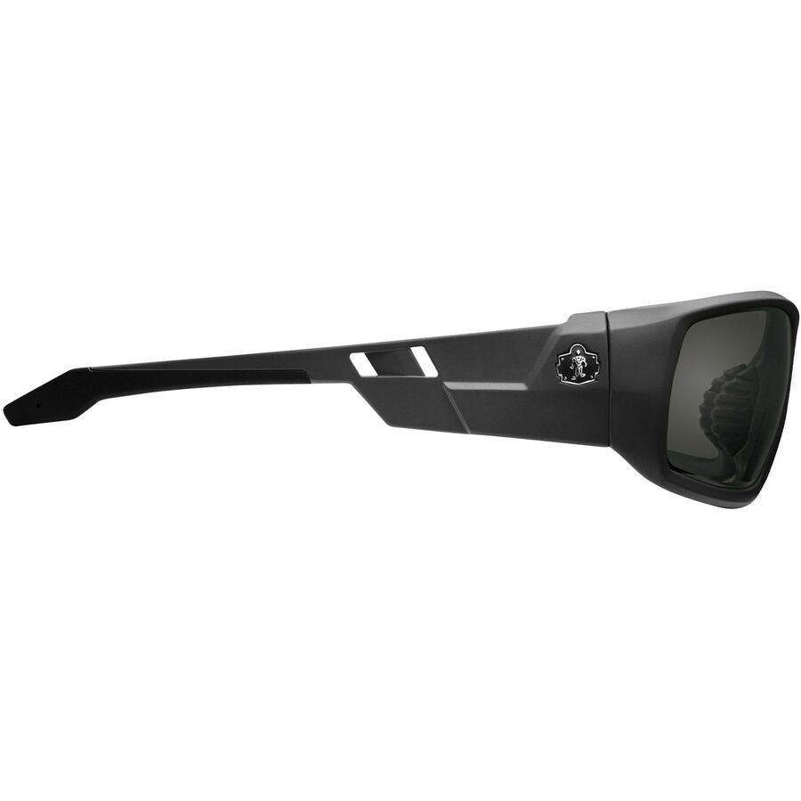 Ergodyne Odin Anti-Scratch/Anti-Fog Safety Glasses, Smoke Lens, Matte Black Frame, Rubber Nose Piece and Temples, Impact Resistant, Non-slip, Sweat Resistant, 1 Each