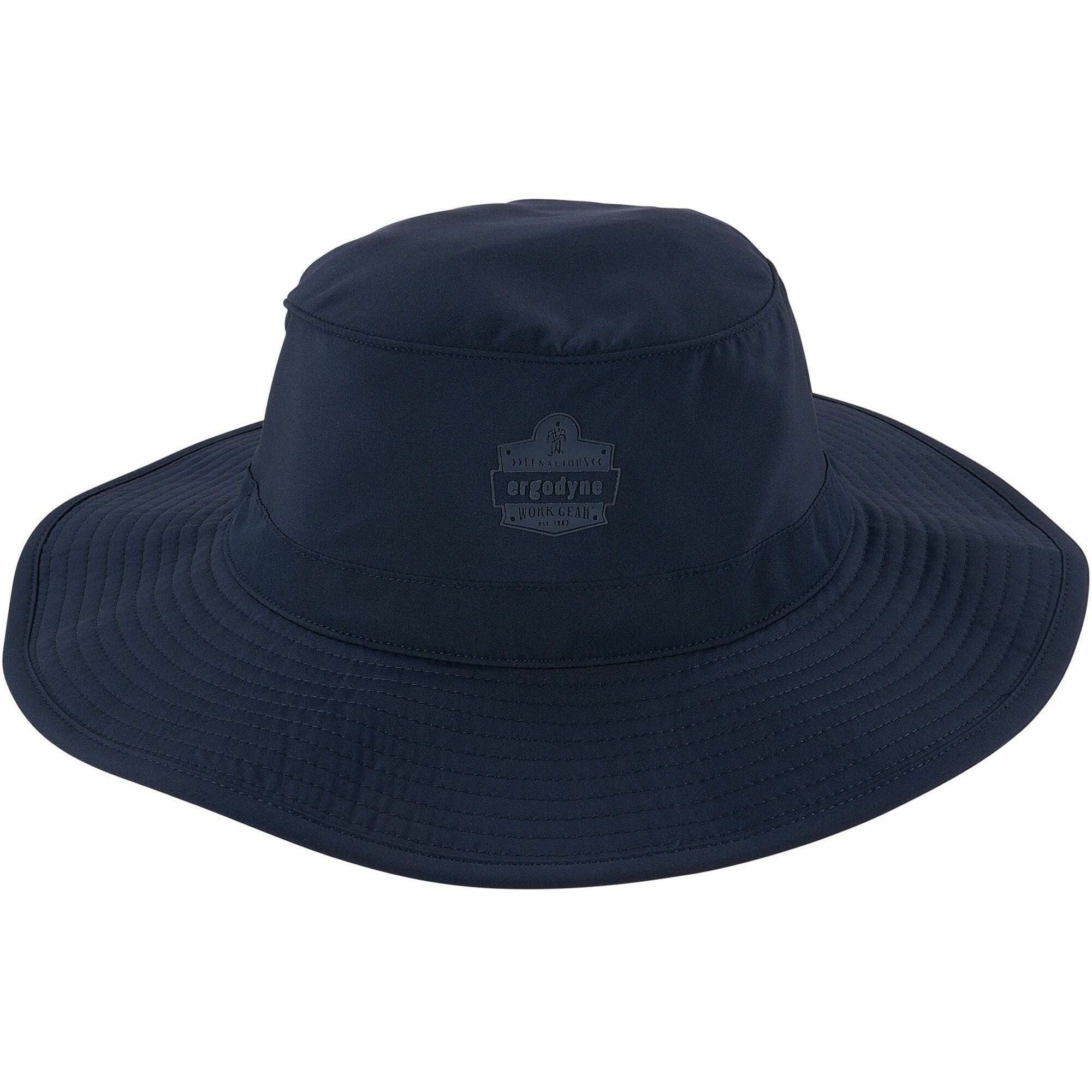 Ergodyne 8939 Cooling Bucket Hat, Polyester/Spandex, Navy, One Size Fits Most, 1 Each