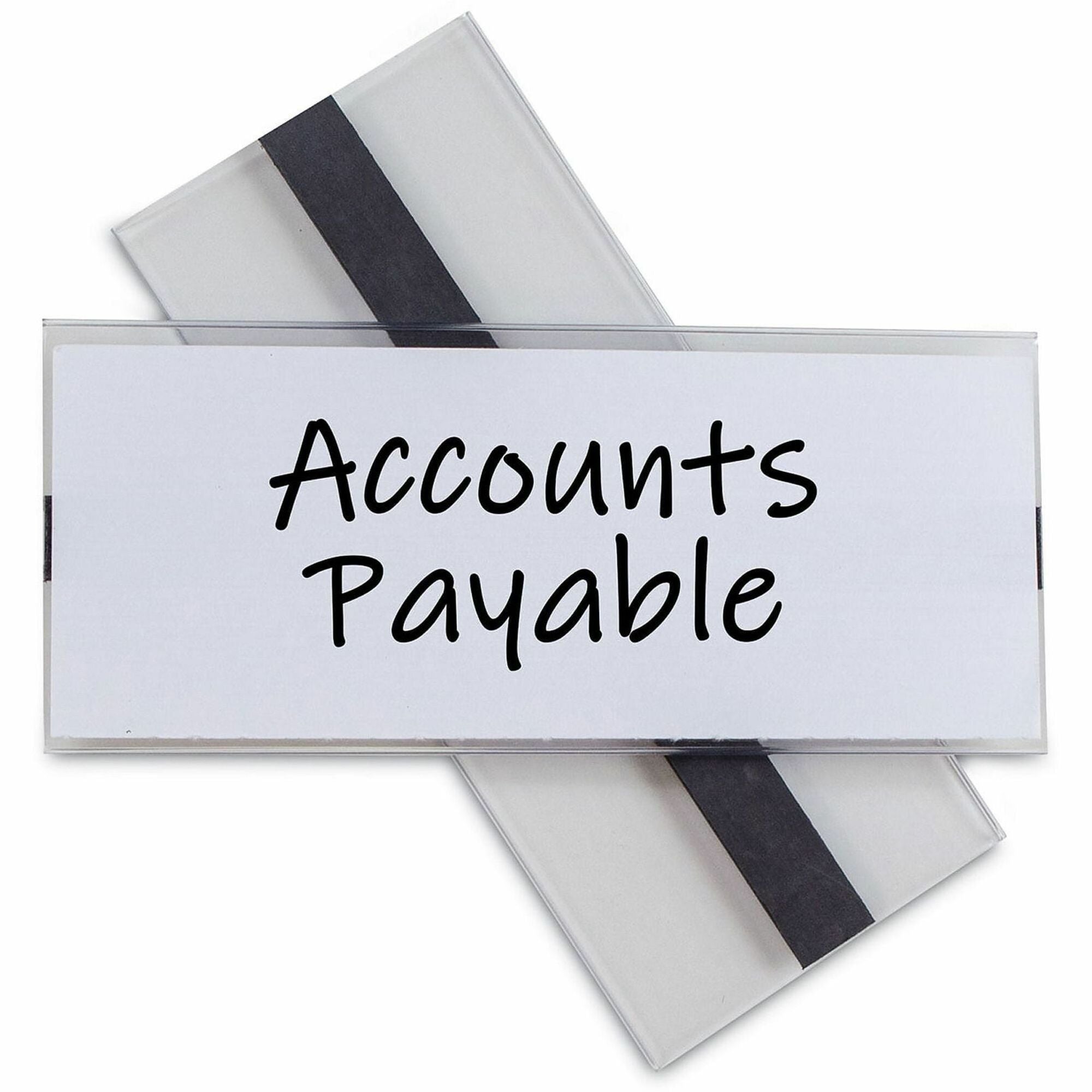C-Line Label Holder, Magnetic, Side-loading, Clear PVC Plastic, 7" x 4.3" x 6.8", 10 per Pack