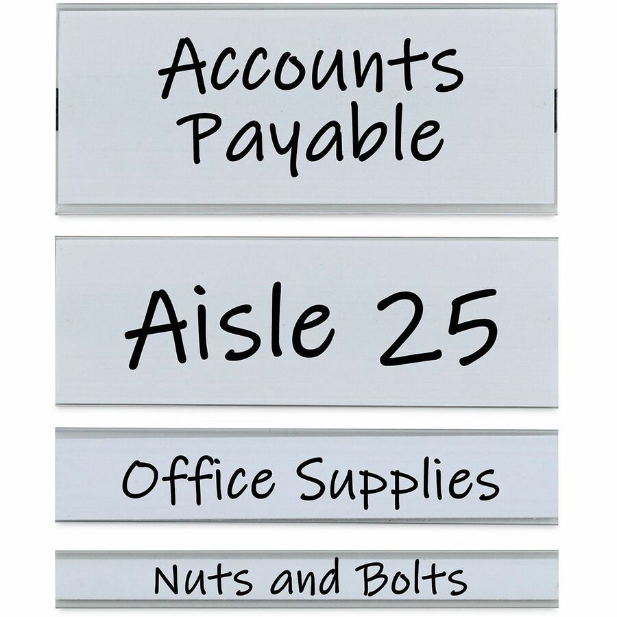 C-Line Label Holder, Magnetic, Side-loading, Clear PVC Plastic, 7" x 4.3" x 6.8", 10 per Pack
