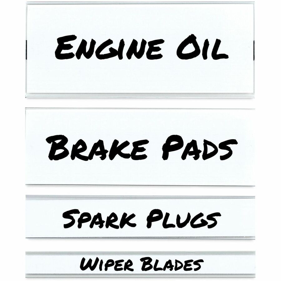 C-Line Label Holder, Magnetic, Side-loading, Clear PVC Plastic, 7" x 4.3" x 6.8", 10 per Pack