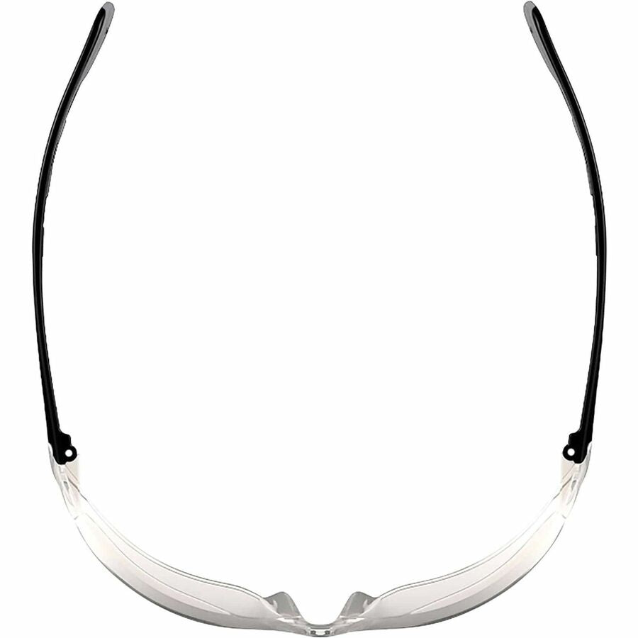 Ergodyne Skullerz VALI Anti-Scratch & Enhanced Anti-Fog Safety Glasses, Clear Lens, Matte Black Frame, Lightweight, Frameless, Non-slip, Impact Resistant, 1 Each