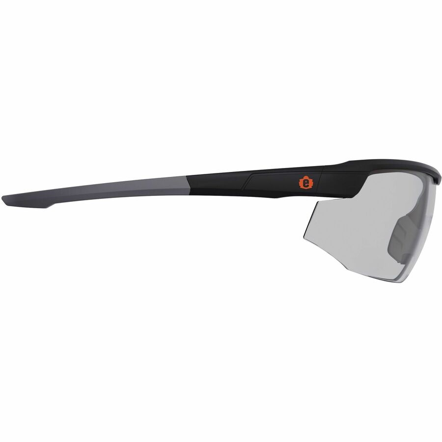 Ergodyne Skullerz SKOLL Anti-Scratch & Enhanced Anti-Fog Safety Glasses, Matte Black Frame, Polycarbonate Lenses, Lightweight, Non-slip, Impact Resistant, 1 Each