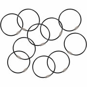Iron, Steel - Black - Durable, Corrosion Resistant, Twist Lock - 10 / Pack