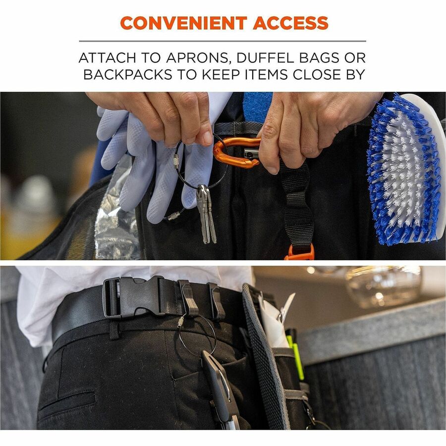 Iron, Steel - Black - Durable, Corrosion Resistant, Twist Lock - 10 / Pack