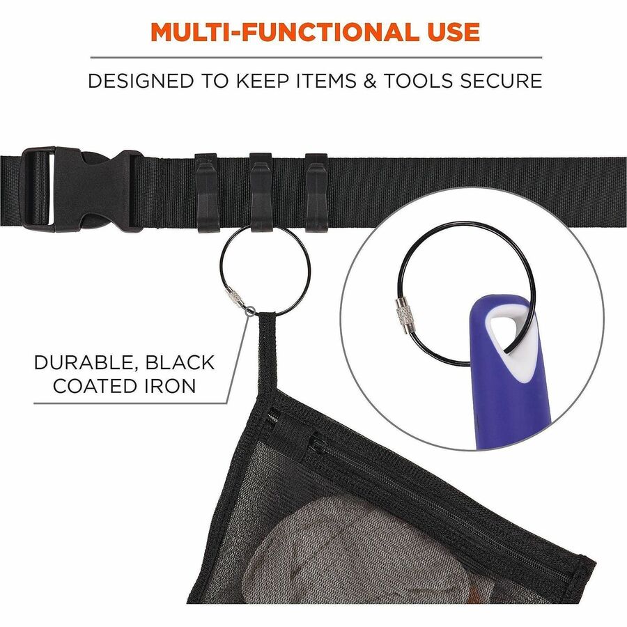 Iron, Steel - Black - Durable, Corrosion Resistant, Twist Lock - 10 / Pack