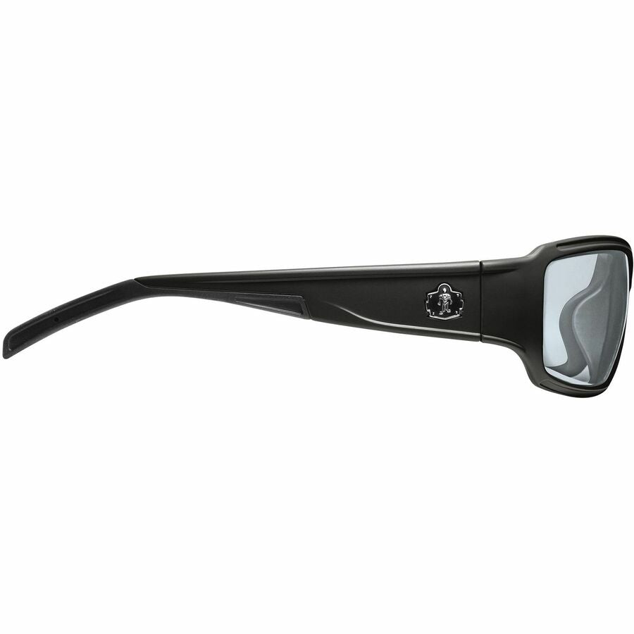 Ergodyne Skullerz THOR Anti-Scratch/Anti-Fog Safety Glasses, Translucent Lens, Matte Black Nylon Frame, Flexible & Durable, 1 Each