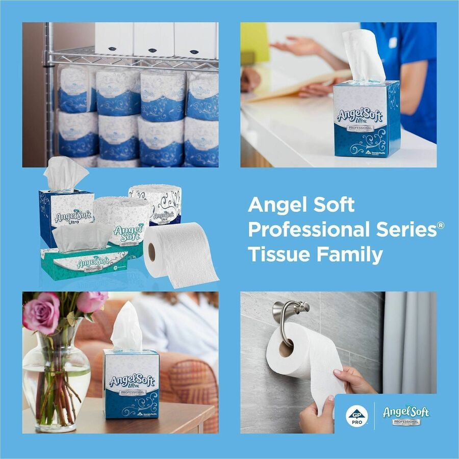 2 Ply - 5" Width x 8" Length - White - Fiber - 60 / Carton