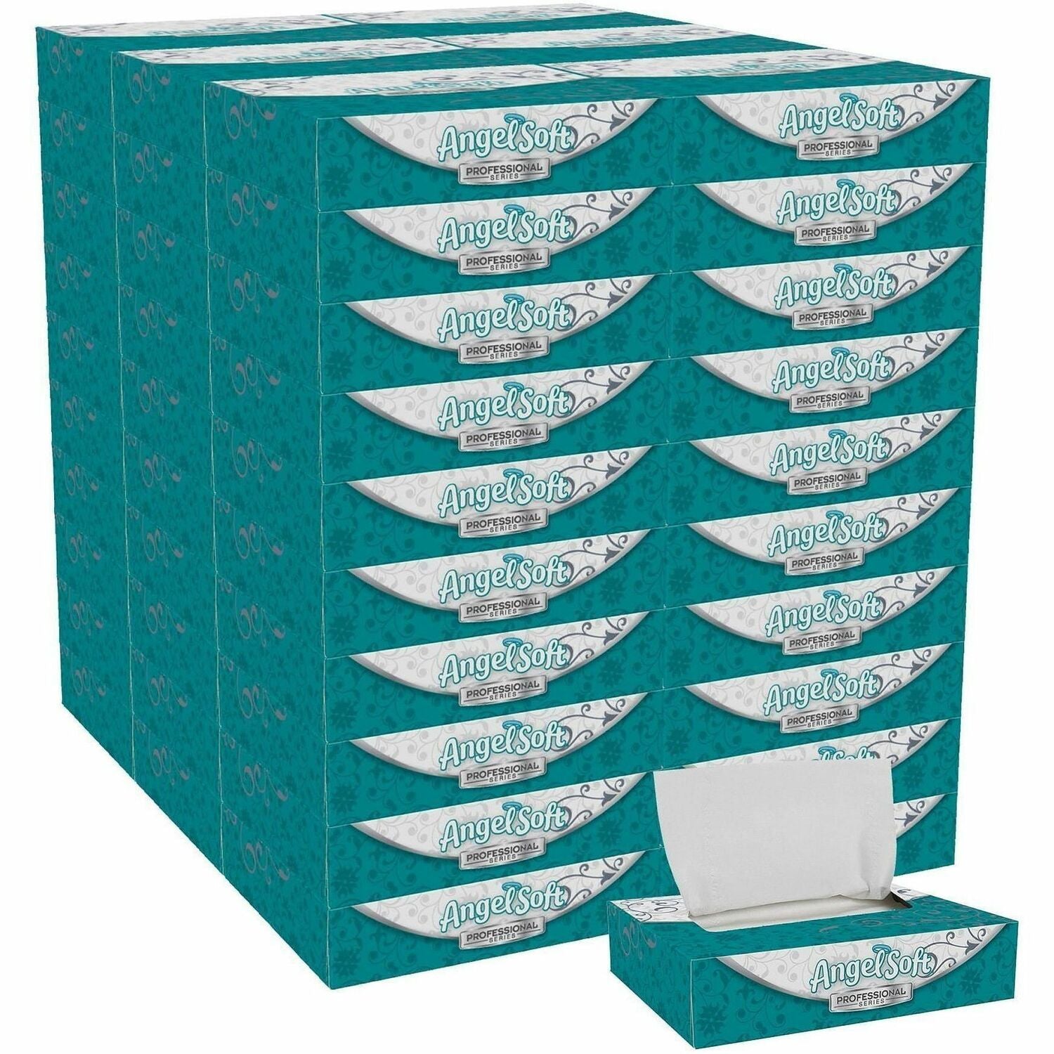 2 Ply - 5" Width x 8" Length - White - Fiber - 60 / Carton