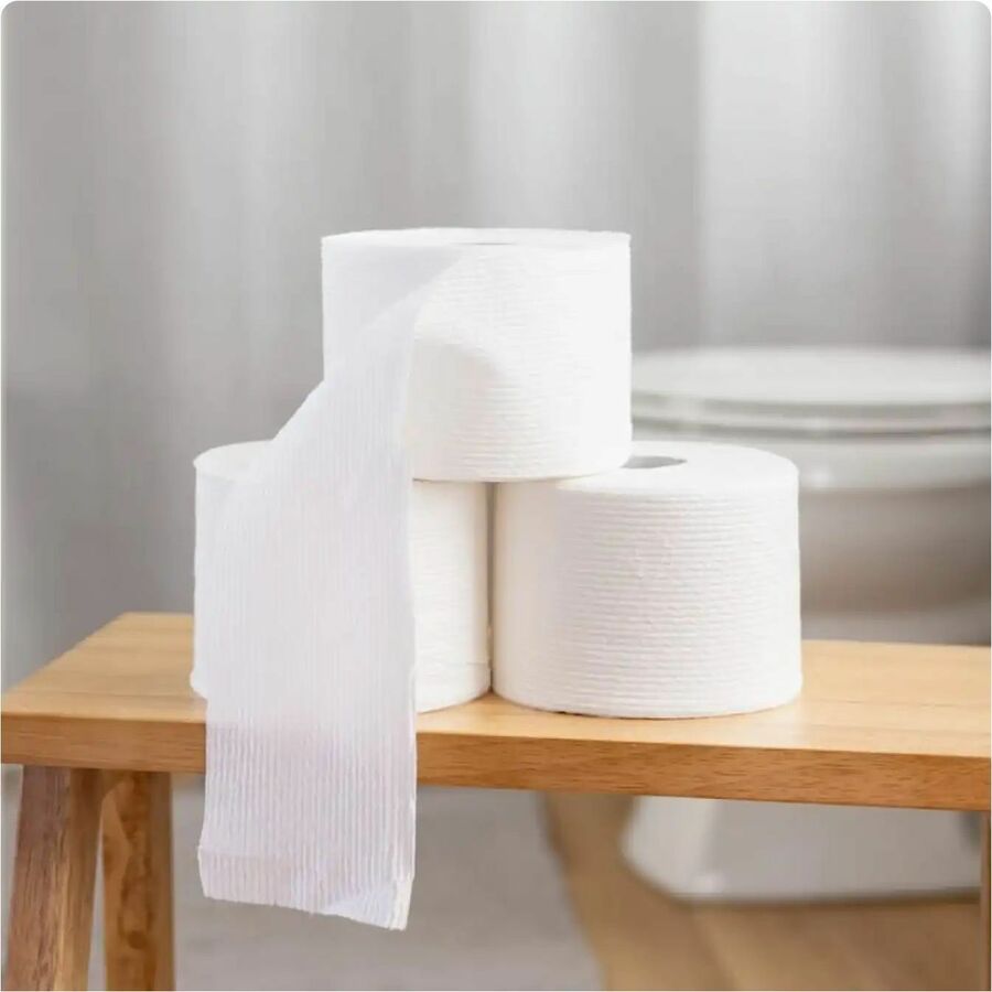 Scott ComfortPlus Toilet Paper, 1 Ply, 231 Sheets per Roll, White, 4 Rolls per Carton