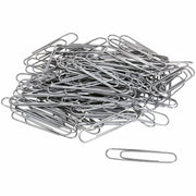 Universal Jumbo Paper Clips, Silver, Steel Wire, Smooth Finish, 1.9" x 0.5", 100 Clips/Box, 1000/Pack
