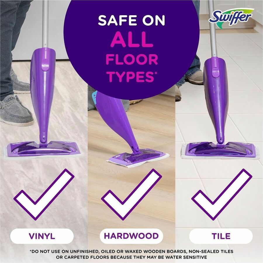 Swiffer WetJet MS Floor Cleaner, Multi Surface, Liquid, Gain Scent, 40.6 fl oz (1.3 quart), Green, 1 Bottle