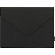 Smead Letter Expanding File, 8.5" x 11", 2" Expansion, 1 Pocket, Cloth, Black, Snap Closure