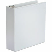 3" Binder Capacity - 460 Sheet Capacity - 3 Ring(s) - Fastener(s): Ring - Pocket(s): 2, Inside Front & Back - Polypropylene - White - Non-stick - 1 Each