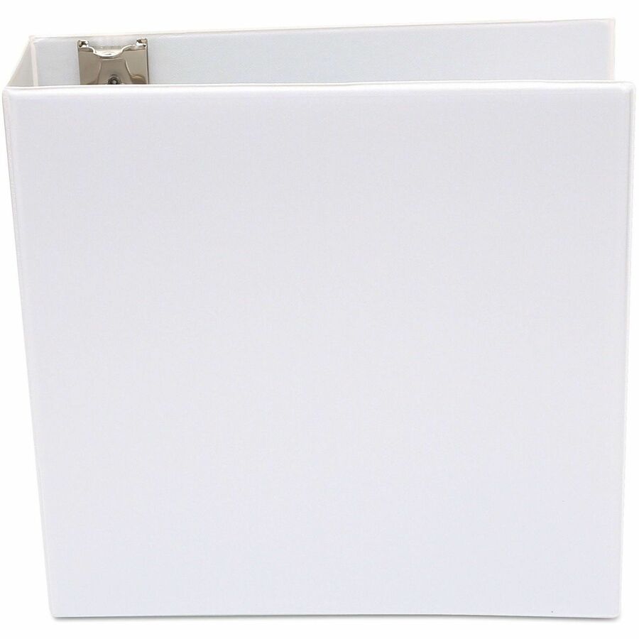 3" Binder Capacity - 460 Sheet Capacity - 3 Ring(s) - Fastener(s): Ring - Pocket(s): 2, Inside Front & Back - Polypropylene - White - Non-stick - 1 Each