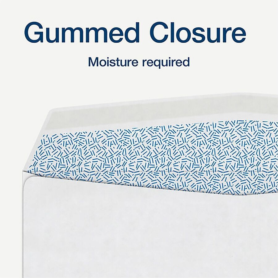 5 5/8" Width x 9" Length - 24 lb - Gummed Flap - White - Wove Paper - 24 / Pack
