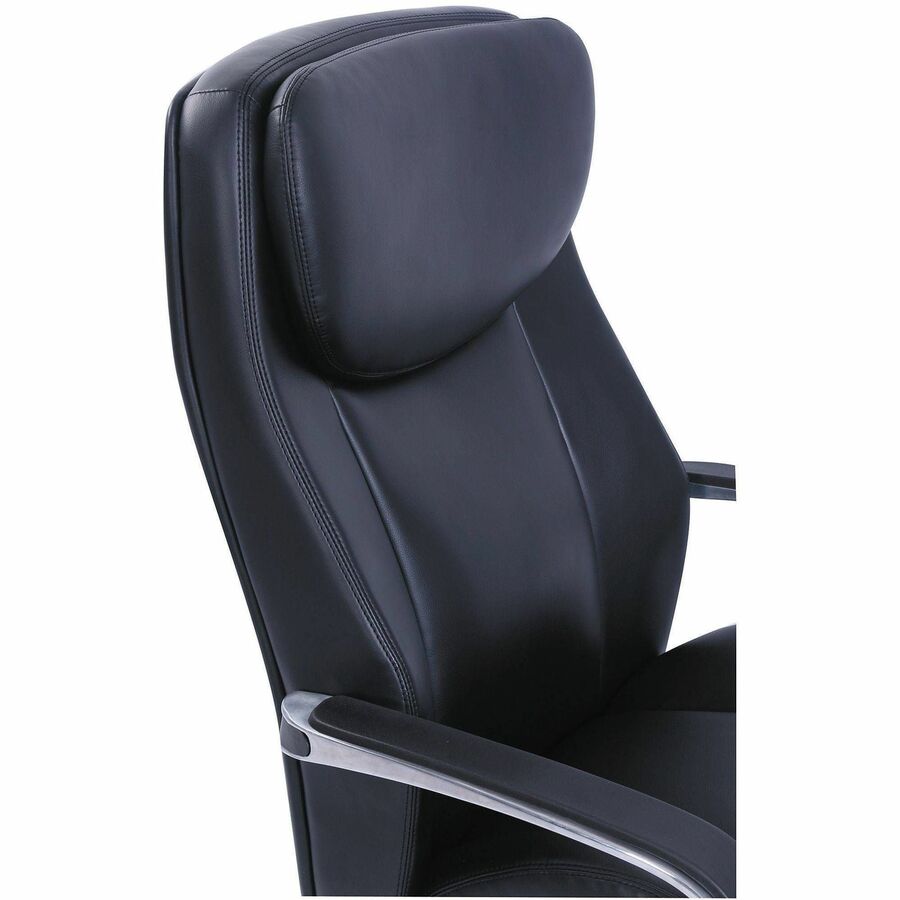 Black Seat Color - Gel, Memory Foam Seat Material - Black Back Color - High Back - 5-star Base - Bonded Leather - Armrest - 1 Each