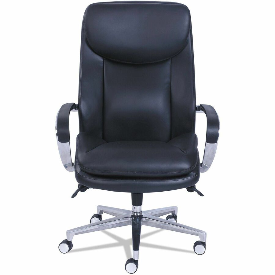 Black Seat Color - Gel, Memory Foam Seat Material - Black Back Color - High Back - 5-star Base - Bonded Leather - Armrest - 1 Each
