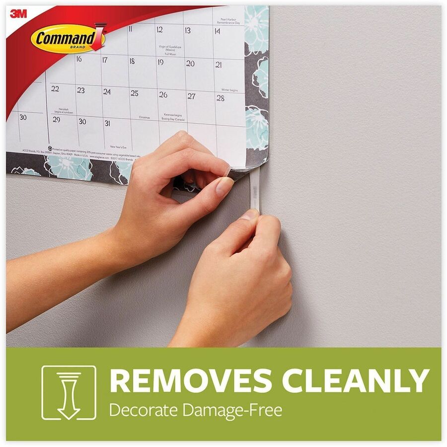 1.75" Length x 0.62" Width x 500 mil Thickness - White - Damage Resistant, Mark Resistant - For Poster, Indoor, Hanging, Smooth Surface, Artwork, Sign, Home, Office, Decorating, Multi Surface - 256 / Pack