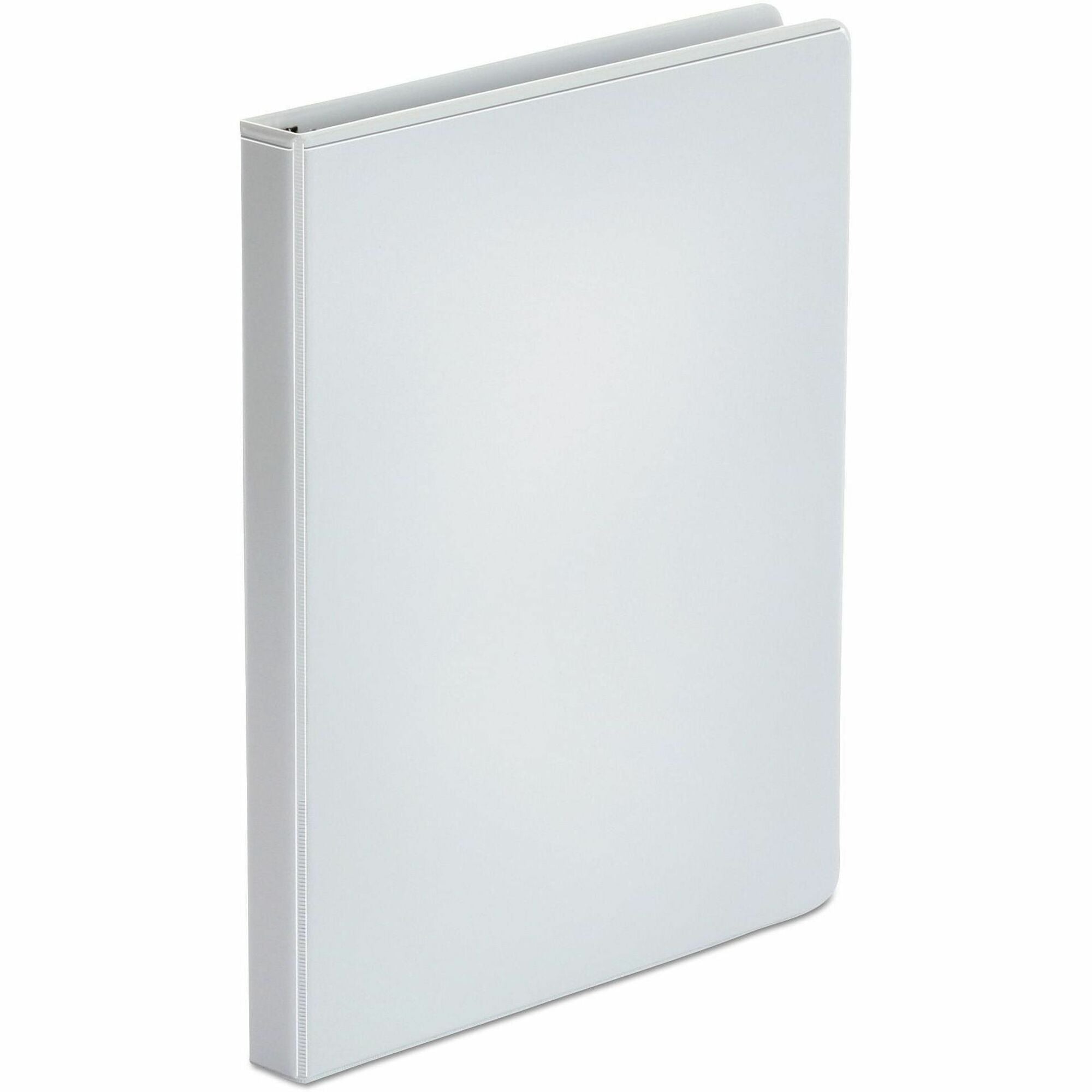 1/2" Binder Capacity - 100 Sheet Capacity - 3 Ring(s) - Fastener(s): Ring - Pocket(s): 2, Inside Front & Back - Polypropylene - White - Non-stick - 1 Each