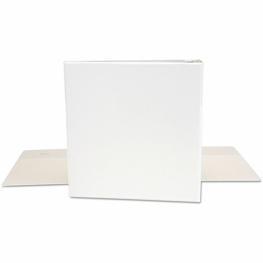 1 1/2" Binder Capacity - 275 Sheet Capacity - 3 Ring(s) - Fastener(s): Ring - Pocket(s): 2, Inside Front & Back - Polypropylene - White - Non-stick - 1 Each