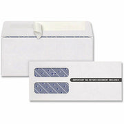 Security - 3 3/4" Width x 8 3/4" Length - 24 lb - Peel & Seal - White - Wove Paper - 24 / Pack