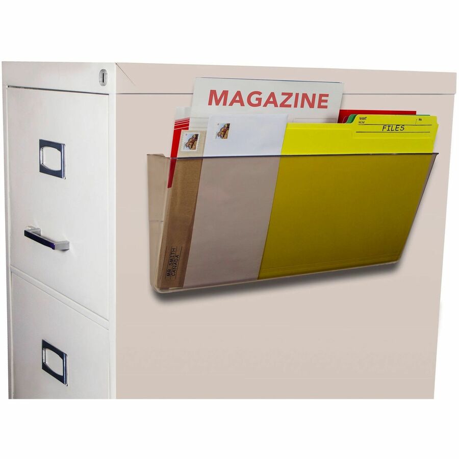 500 x Sheet - 7" Height x 16" Width x 4" Depth - Unbreakable, Magnetic, Adhesive, PVC Free, BPA Free - Smoke - Poly - 1 Each