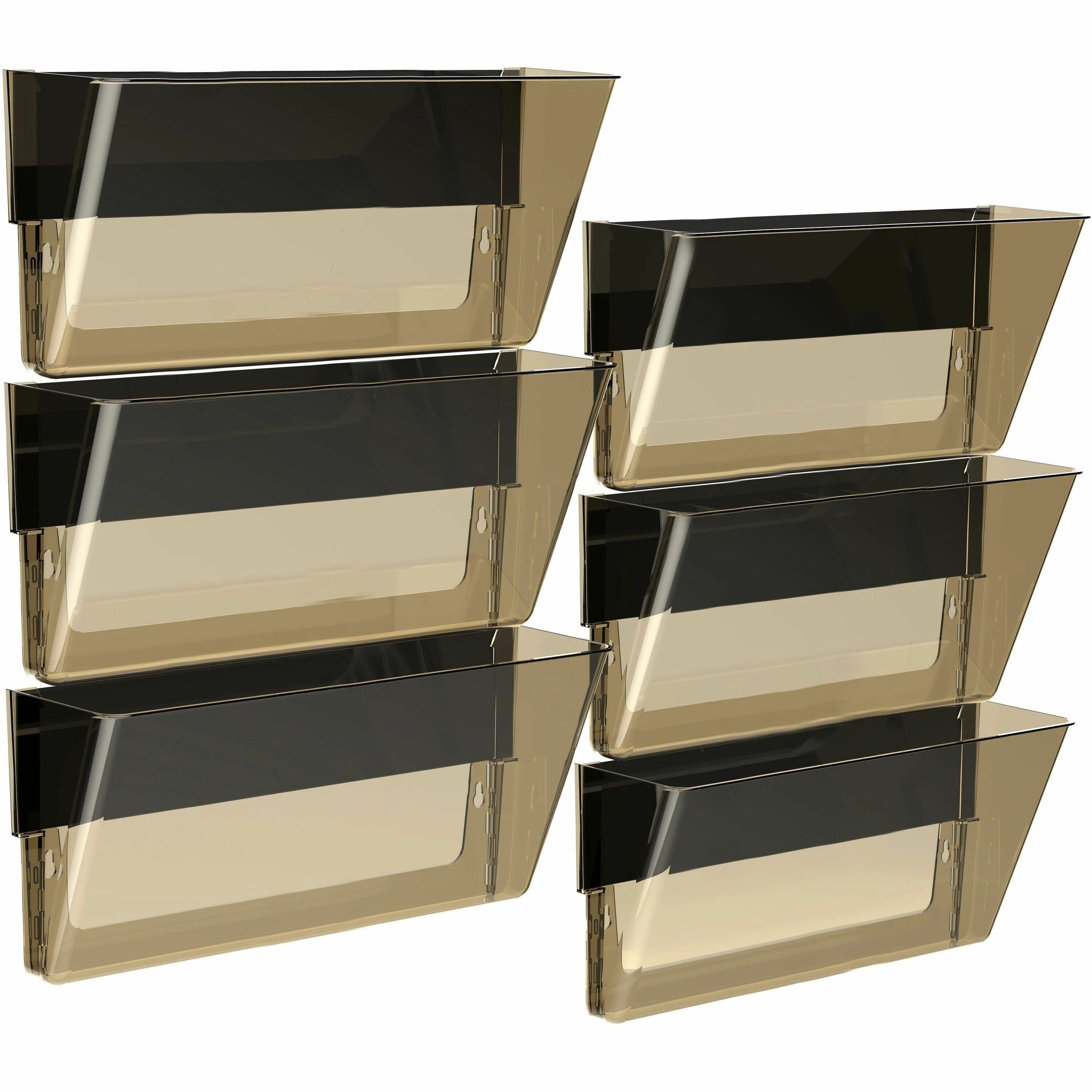 500 x Sheet - 7" Height x 16" Width x 4" Depth - Unbreakable, Magnetic, Adhesive, PVC Free, BPA Free - Smoke - Poly - 1 Each