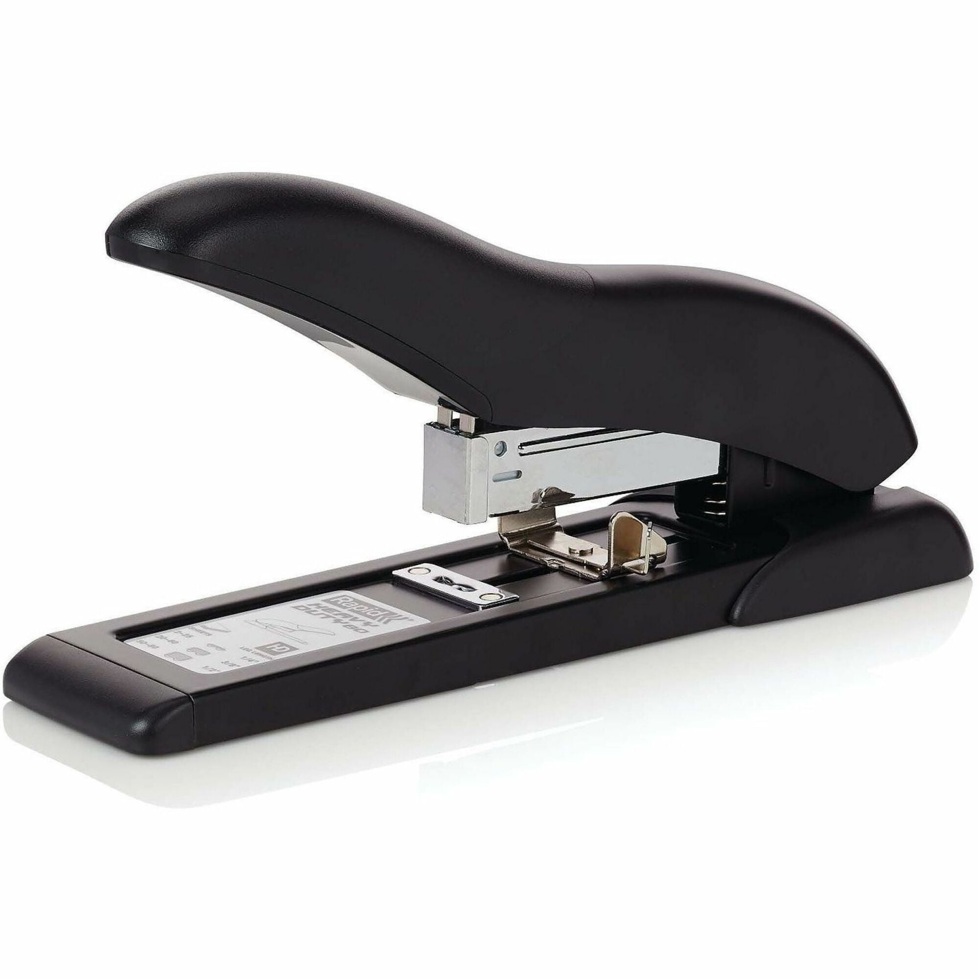 Staples Upto 80 Sheet of 20lb Paper - Staple Size: 0.25" , 0.37" , 0.50" - 2.25" Throat Depth - Black - Metal, Plastic - 1 Each