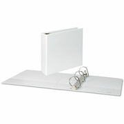 3" Binder Capacity - 600 Sheet Capacity - 3 Ring(s) - Fastener(s): Ring - Pocket(s): 2, Inside Front & Back - Polypropylene - White - Non-stick - 1 Each