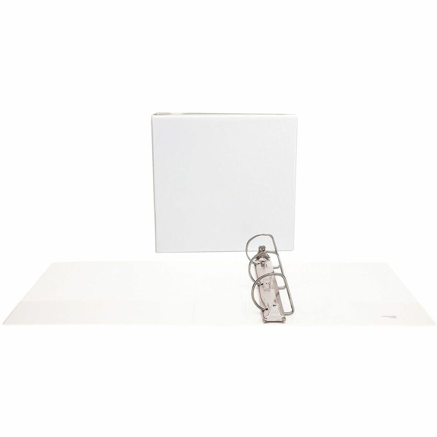 3" Binder Capacity - 600 Sheet Capacity - 3 Ring(s) - Fastener(s): Ring - Pocket(s): 2, Inside Front & Back - Polypropylene - White - Non-stick - 1 Each