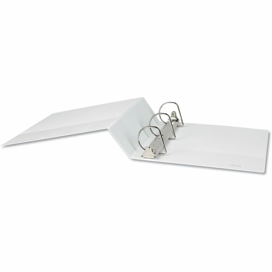 3" Binder Capacity - 600 Sheet Capacity - 3 Ring(s) - Fastener(s): Ring - Pocket(s): 2, Inside Front & Back - Polypropylene - White - Non-stick - 1 Each