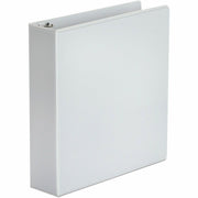 2" Binder Capacity - 375 Sheet Capacity - 3 Ring(s) - Fastener(s): Ring - Pocket(s): 2, Inside Front & Back - Polypropylene - White - Non-stick - 1 Each