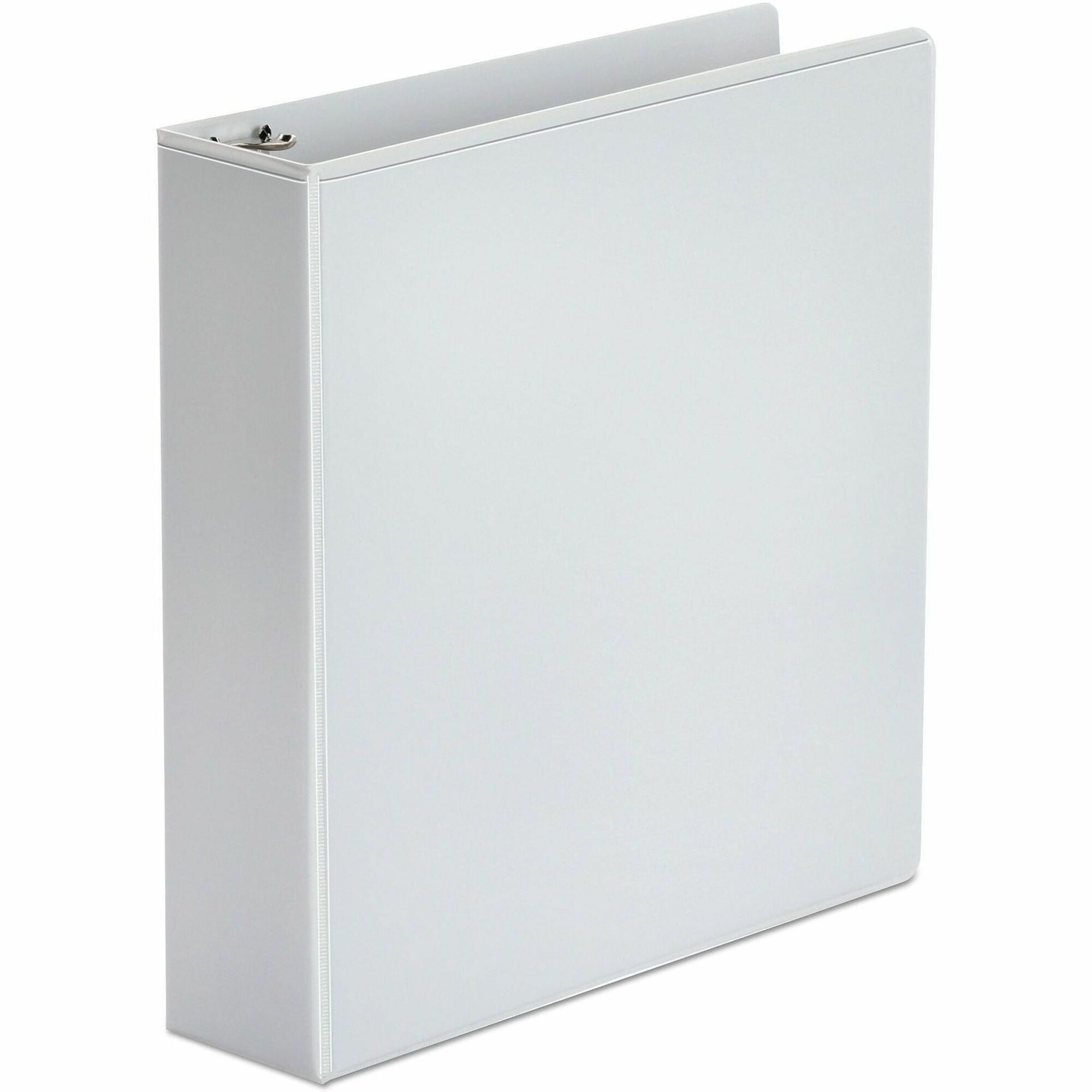2" Binder Capacity - 375 Sheet Capacity - 3 Ring(s) - Fastener(s): Ring - Pocket(s): 2, Inside Front & Back - Polypropylene - White - Non-stick - 1 Each