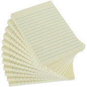 Universal Note Pad, 4" x 6", Rectangle, Unruled, Yellow, 100 Sheets per Pad, Self-stick, Repositionable, Recycled, 12 Pack