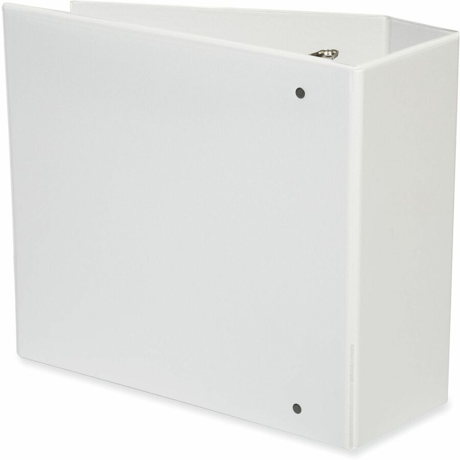 4" Binder Capacity - 775 Sheet Capacity - 3 Ring(s) - Fastener(s): Ring - Pocket(s): 2, Inside Front & Back - Polypropylene - White - Non-stick - 1 Each