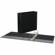 3" Binder Capacity - 600 Sheet Capacity - 3 Ring(s) - Fastener(s): Ring - Pocket(s): 2, Inside Front & Back - Polypropylene - Black - Non-stick - 1 Each